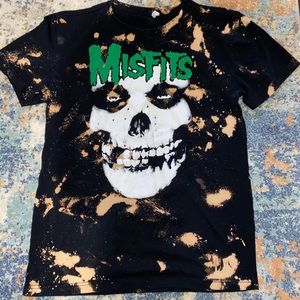 Hand Bleached Misfits Band Tee